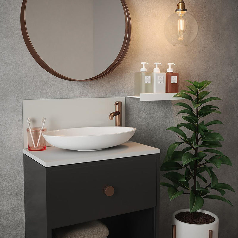 SplashbackGlass Bathroom Splashback 600 x 250mm