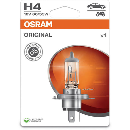 Osram Original Headlamp Bulb H4, 12V, 55W - ECO pack