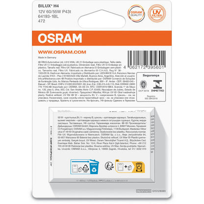 Osram Original Headlamp Bulb H4, 12V, 55W - ECO pack