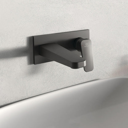 Ideal Standard Ceraplan Single Lever Wall Mounted Basin Mixer Tap Silk Black