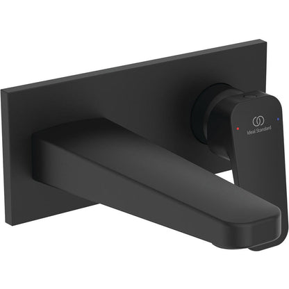 Ideal Standard Ceraplan Single Lever Wall Mounted Basin Mixer Tap Silk Black