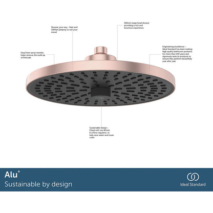 Ideal Standard ALU+ Ideal Rain Shower Head 260mm