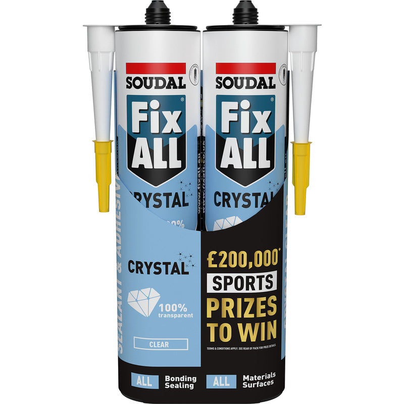 Soudal Fix All Crystal Adhesive & Sealant 290ml