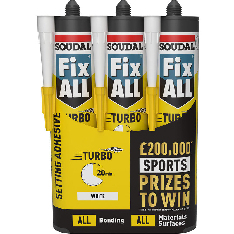 Soudal Fix All Turbo Adhesive & Sealant 290ml White