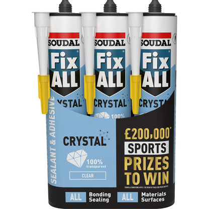Soudal Fix All Crystal Adhesive & Sealant 290ml