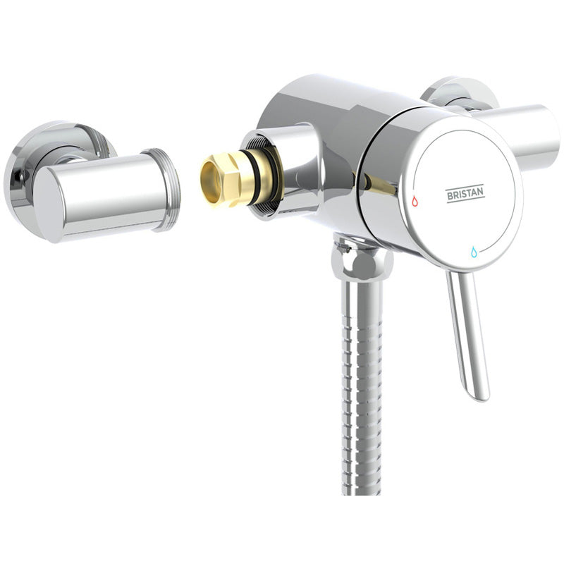 Bristan Acute Thermostatic Exposed Mixer Shower Kit Chrome
