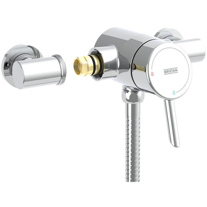Bristan Acute Thermostatic Exposed Mixer Shower Kit Chrome