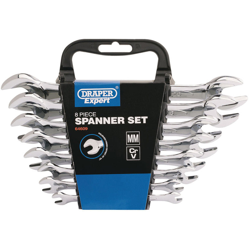 Draper Double Open Ended Spanner Set 8 Piece