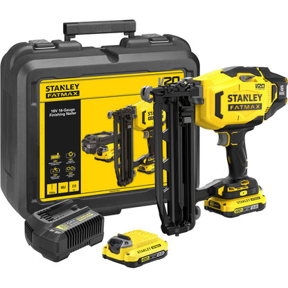Stanley FatMax V20 18V 16g Nailer 2 x 2.0Ah