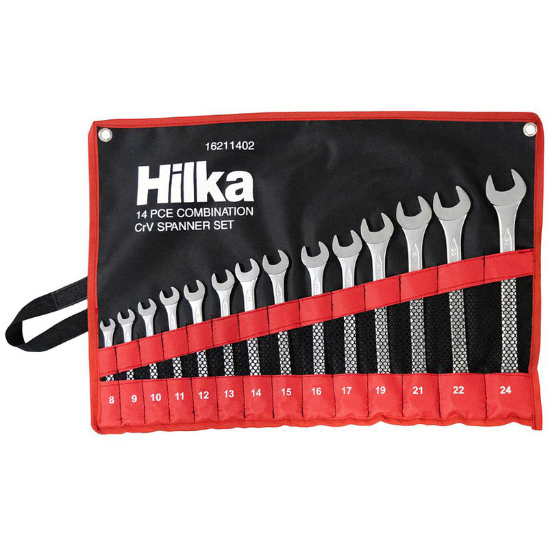 Hilka Combination Spanner Set in Pouch Metric