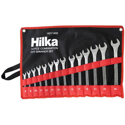 Hilka Combination Spanner Set in Pouch Metric