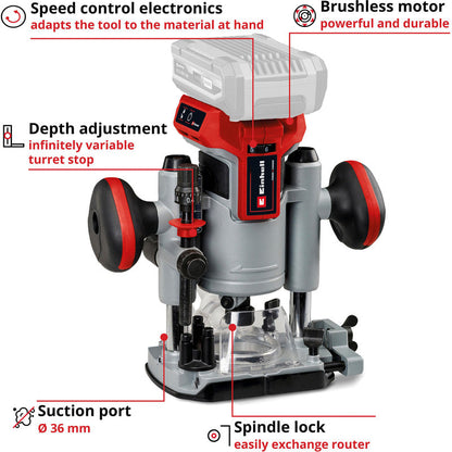 Einhell PXC 18V Professional Brushless Router Body Only