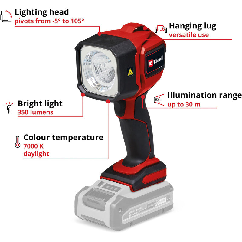 Einhell PXC 18V Handheld Work Light Body Only