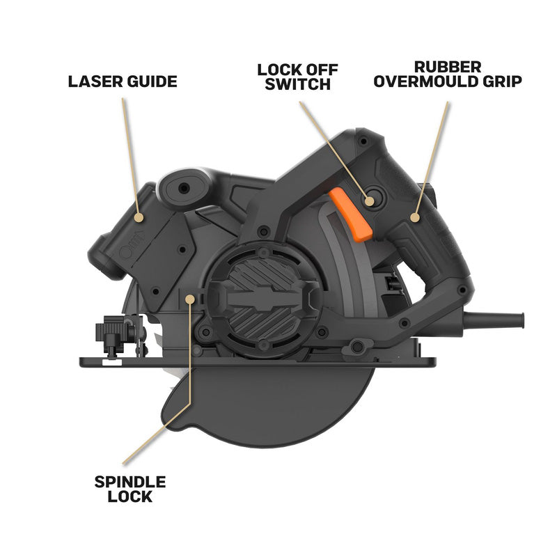 ROKTOR 1200W 165mm Circular Saw 230V