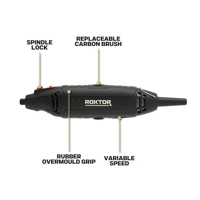 ROKTOR 135W Electric Multi Tool 25pc Accessories 230V