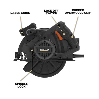 ROKTOR 1600W 190mm Circular Saw 230V