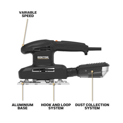 ROKTOR 260W 1/3 Sheet Sander 230V