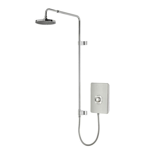 Triton Collection UNIQ Electric Shower Brushed Steel 9.5kW