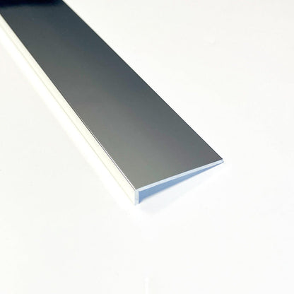 Wetwall Alloy Edge Profile Trim Polished Silver 800mm