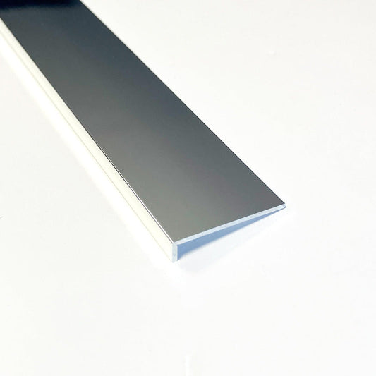 Wetwall Alloy Edge Profile Trim Polished Silver 800mm
