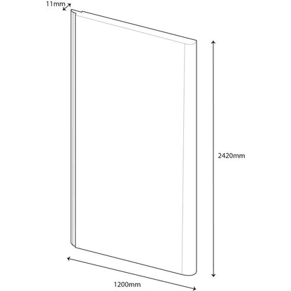 Wetwall Elite Bathroom Wall Panel Marmo Grigio 2420 x 1200mm