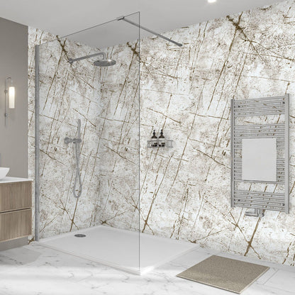 Wetwall Elite Bathroom Wall Panel Vienna White