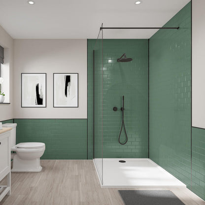 Wetwall Tile Composite Bathroom Wall Panel Moss