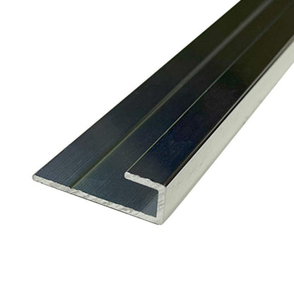 Wetwall Alloy End Cap Trim Polished Silver 2440mm