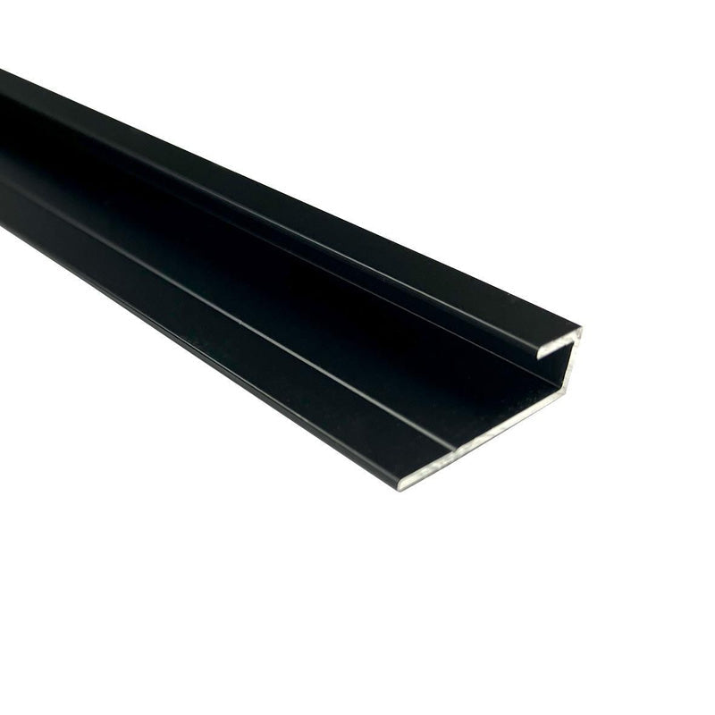Wetwall Alloy End Cap Trim Matt Black 2440mm