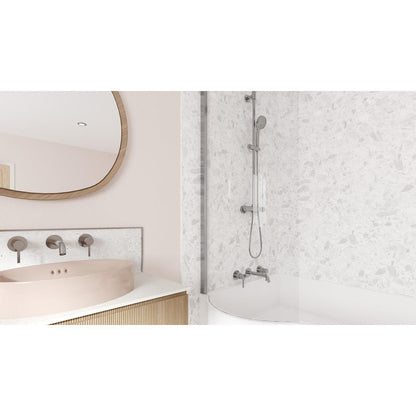 Wetwall Alloy Double-Sided Bathroom Wall Panel Atlantic / Urban Grey