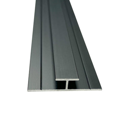 Wetwall Alloy H-Joint Trim Matt Black 2440mm