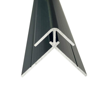Wetwall Alloy External Corner Trim Matt Black