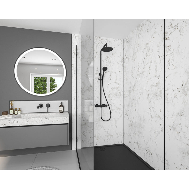 Wetwall Elite Bathroom Wall Panel Marmo Grigio 2420 x 1200mm