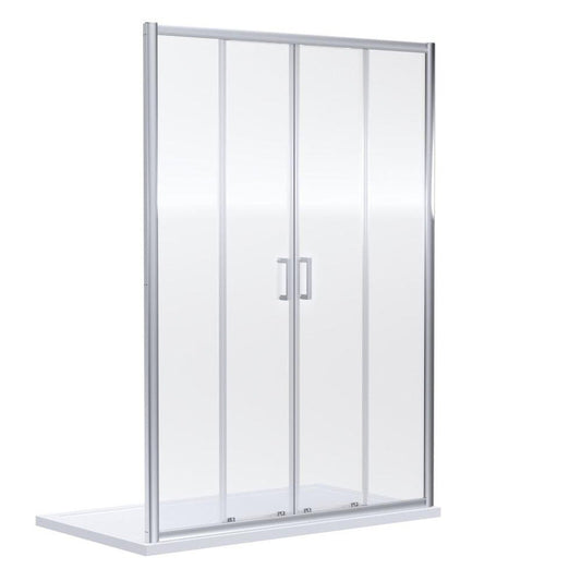 Nuie Rene Sliding 2 Door Shower Enclosure Door 1400mm Chrome
