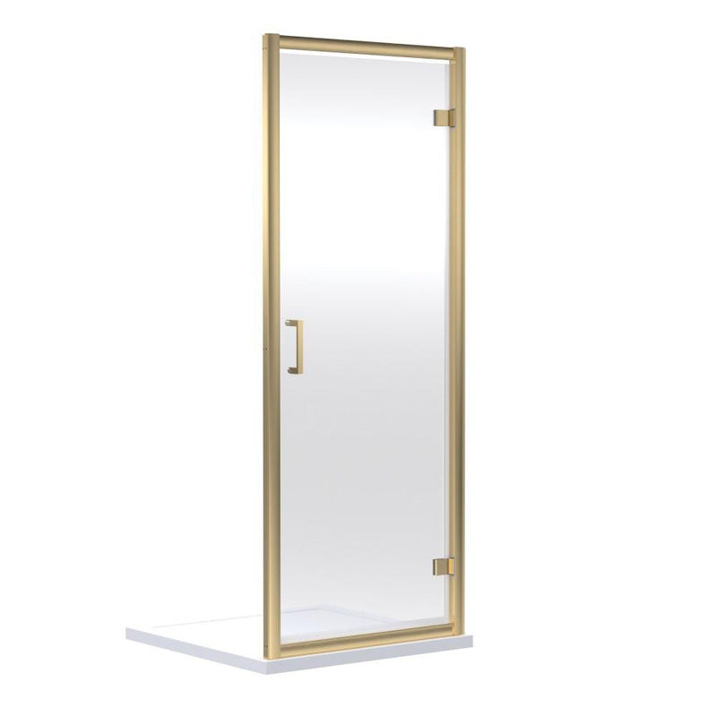 Nuie Rene Hinged Shower Enclosure Door 760mm Chrome