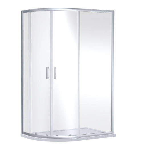 Nuie Rene Offset Quadrant Shower Enclosure 1000mm x 800mm Chrome
