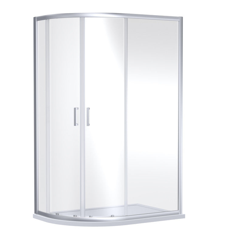 Nuie Rene Offset Quadrant Shower Enclosure 1000mm x 900mm Chrome