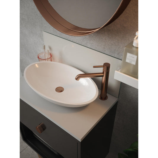 Splashback Silk Grey Glass Bathroom Splashback 250 x 500mm