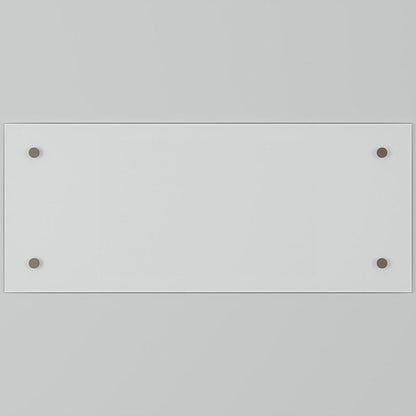 Splashback Clear Glass Bathroom Splashback 250 x 500mm Bronze Caps