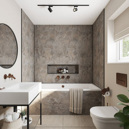 Wetwall Mermaid Bathroom Wall Panel Vintage Concrete