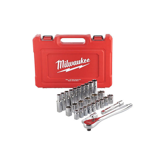 Milwaukee Metric Ratchet & Socket Set 1/2''
