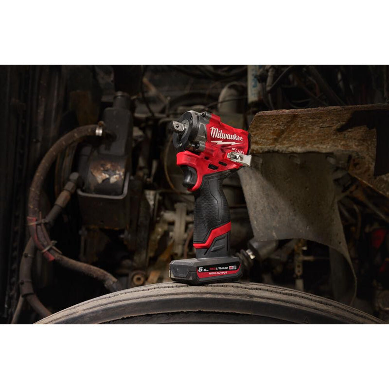 Milwaukee M12FCIWF12G3-502X FUEL™ Compact 1/2" Impact Wrench with Friction Ring 2 x 5.0Ah