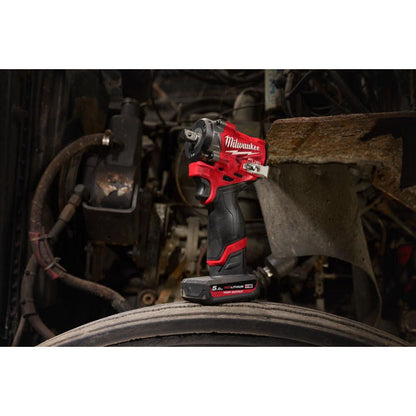 Milwaukee M12FCIWF12G3-502X FUEL™ Compact 1/2" Impact Wrench with Friction Ring 2 x 5.0Ah