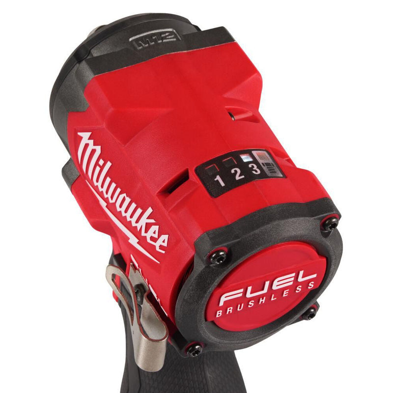 Milwaukee M12FCIWF38G3-502X FUEL™Compact 3/8" Impact Wrench with Friction Ring 2 x 5.0Ah