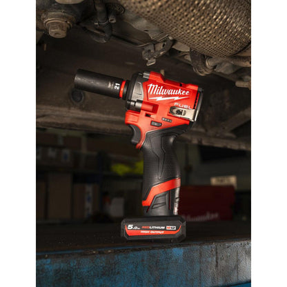 Milwaukee M12FCIWF38G3-502X FUEL™Compact 3/8" Impact Wrench with Friction Ring 2 x 5.0Ah