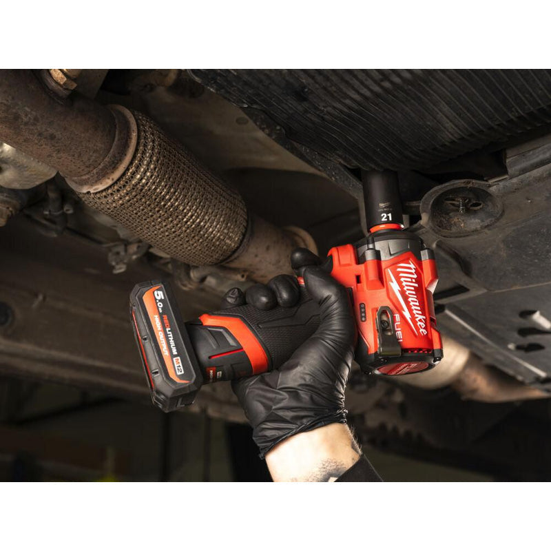 Milwaukee M12FCIWF38G3-502X FUEL™Compact 3/8" Impact Wrench with Friction Ring 2 x 5.0Ah