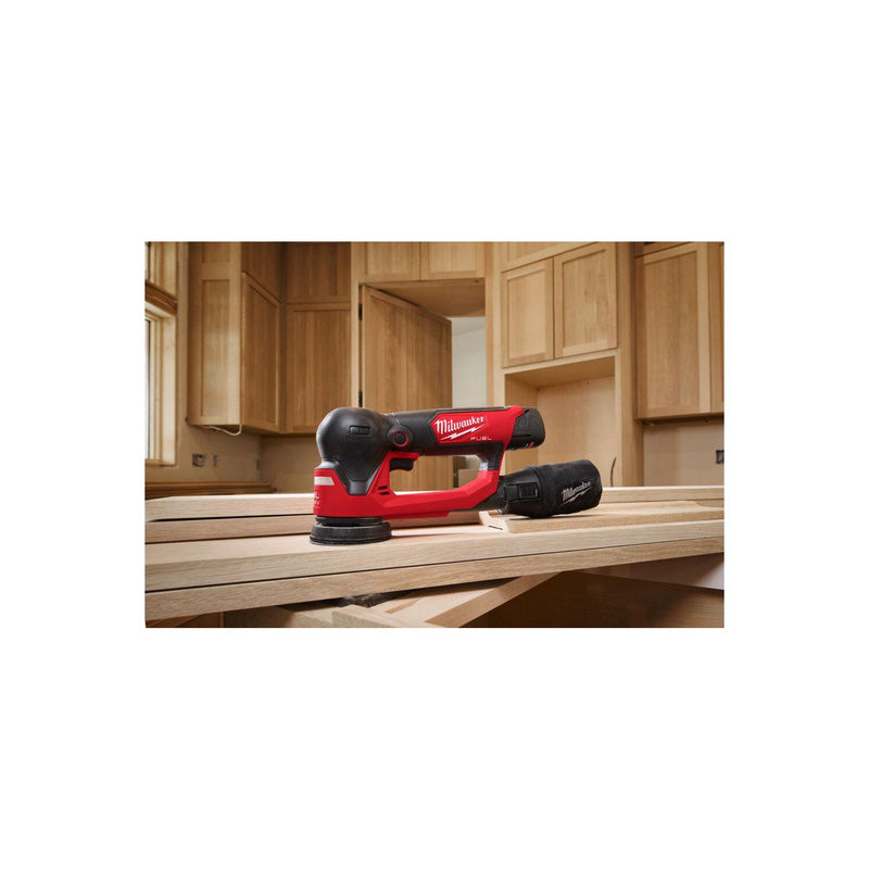 Milwaukee M12 FSDR75-202B FUEL™ 75mm Random Orbital Sander 2 x 2.0Ah