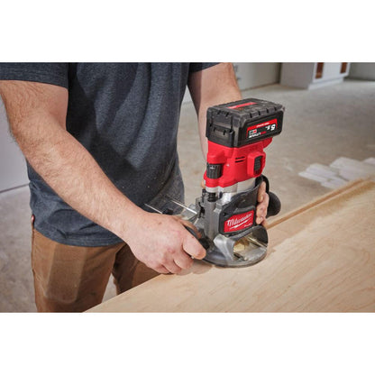 Milwaukee M18FR12KIT-0P FUEL™ 12mm Plunge Router and Packout XL Body Only