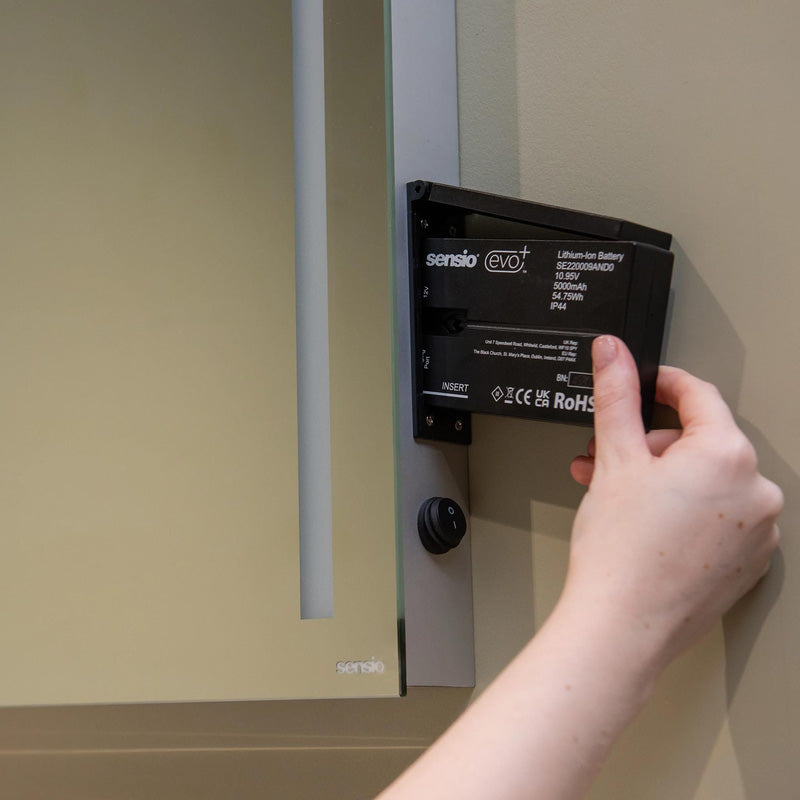 Sensio Lumino LED EVO+ Rechargeable Battery Mirror 600 x 400mm