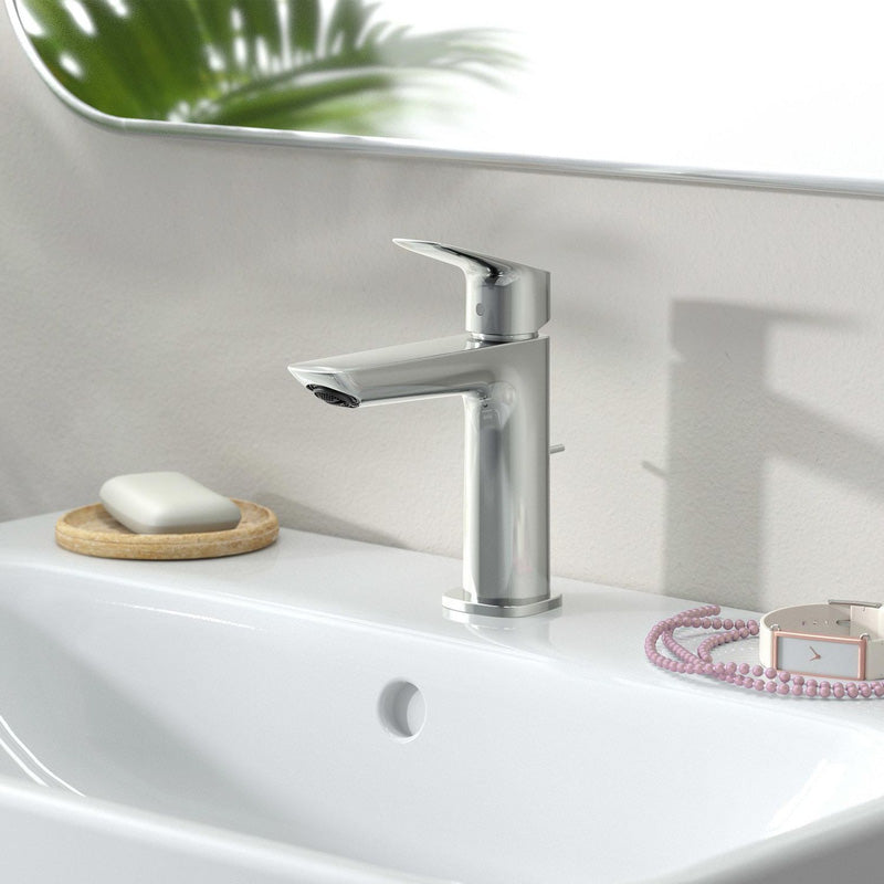 Hansgrohe Logis Basin Mixer Tap 110 Fine CoolStart with Pop-up Waste Chrome